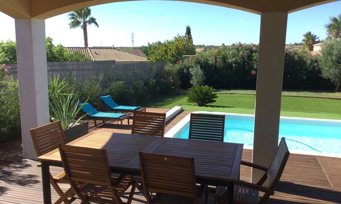 Florensac House | House for 6 people with swimming pool 15 minutes from the beach