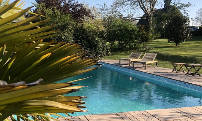 Fatouville-Grestain House | House near Honfleur, very charming, with heated pool