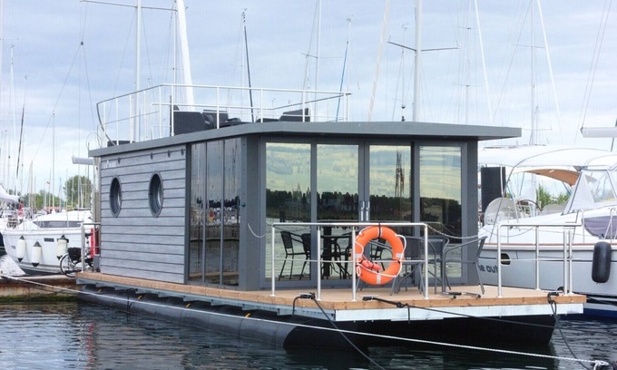Wendtorf Boat Rental | Houseboat Fjord Lacerta with roof terrace in Wendtorf