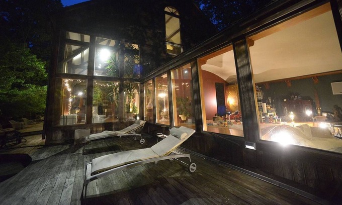 Warwick House | Hudson Valley designer home Midcentury Post Beam 50 acres Private