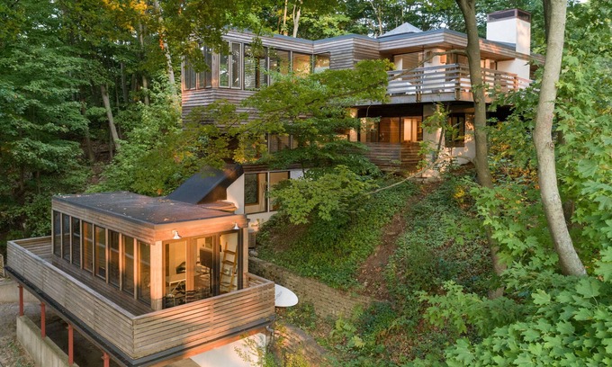 Macatawa House | Huge Mid Century Beach Home w/Beach Access