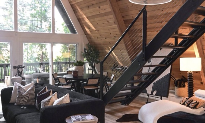 Cedar Glen House | Iconic A-Frame Lake+Forest Views @trinityaframela