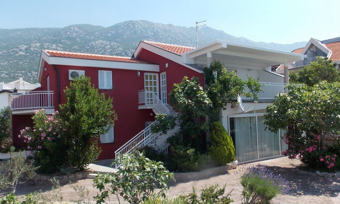 Karlobag House | Imanje uz plažu sa tenis igralištem i bazenom: Unit A2