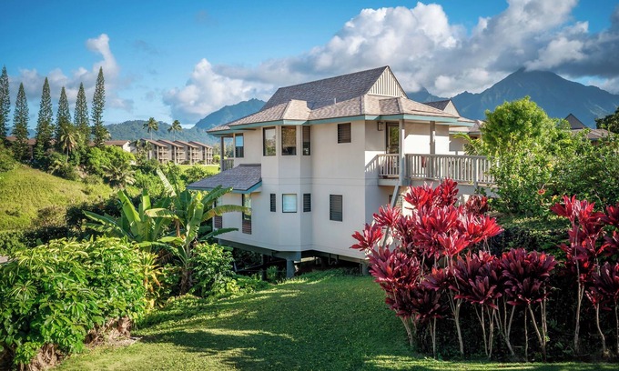 Princeville Villa | Impeccable 2-Bedroom Villa near Hanalei Bay's Pristine Sands
