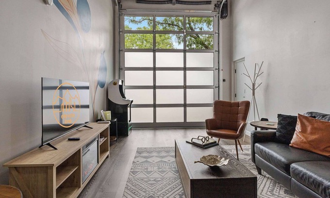 Barths Apartment | Industrial-Chic Loft | King Bed & Natural Light!