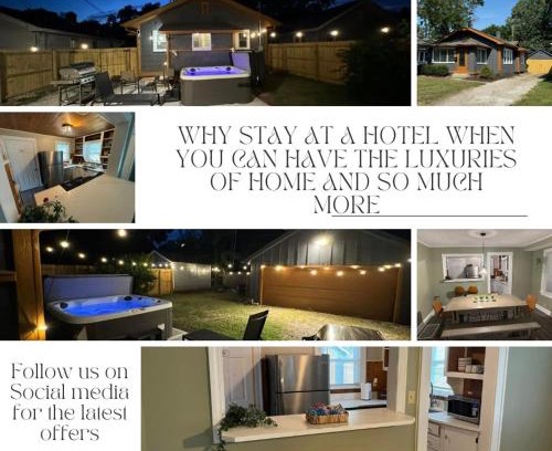 Indianapolis House | Indy Jazz Fest Wrestlepalooza! SoBro Boho Hideaway Hot Tub, Fire Pit & Arcade Fun in Broad Ripple