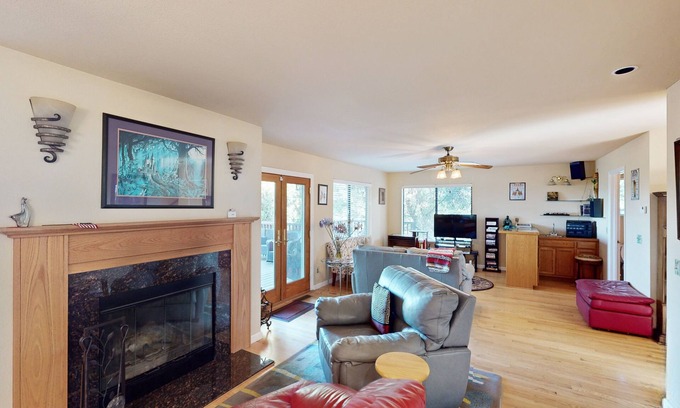 Cloverdale House | Infinity Ranch: Wooded Retreat on 7 Acres w/Continuous Wave Pool & Hot Tub