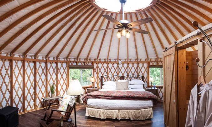 Logan Resort | Inn & Spa at Cedar Falls Katydid Yurt