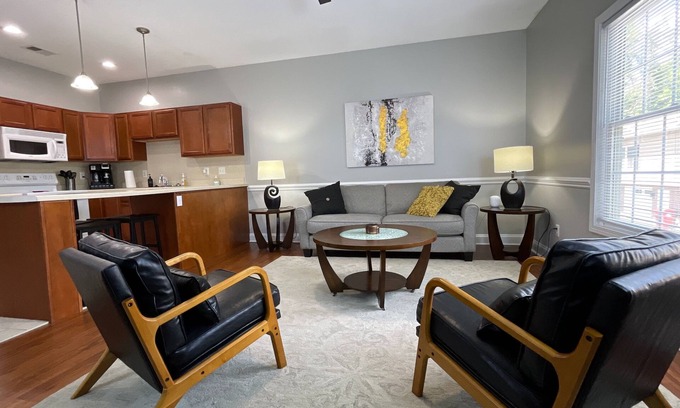Johnson City House | Inviting 2BR Townhome | Garage + Modern Style