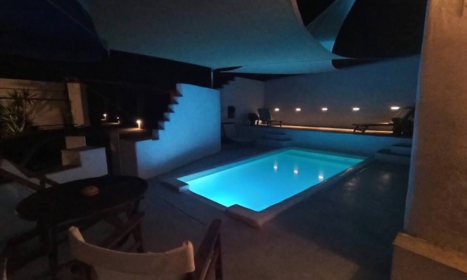Nea Cryssi Akti Villa | Irene's View Villa ten · House with swimming pool near Pounda
