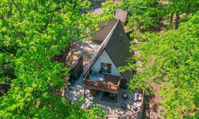 Lake of the Ozarks House | Iron Kettle A Frame | Private Dock | Game Room