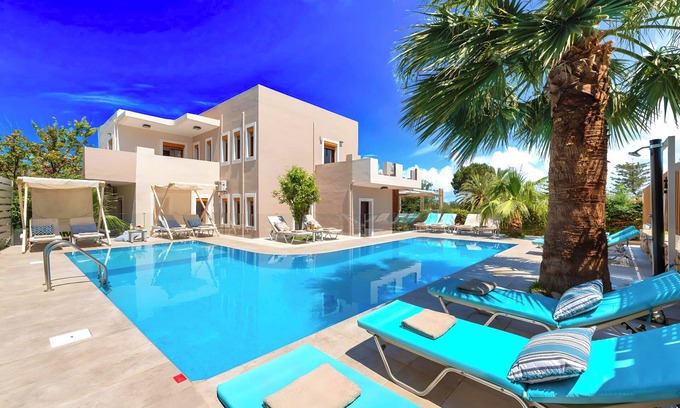 Kavros Villa | Island Suites Villa Private Heated Swimming Pool