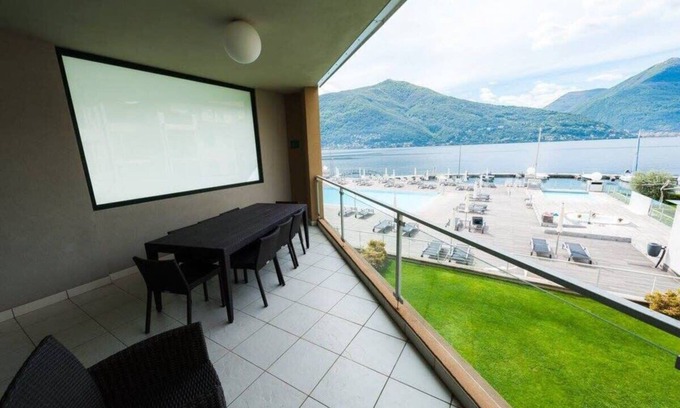 Maccagno Apartment | 4 bedroom Italian Lakes apartment rental with pool