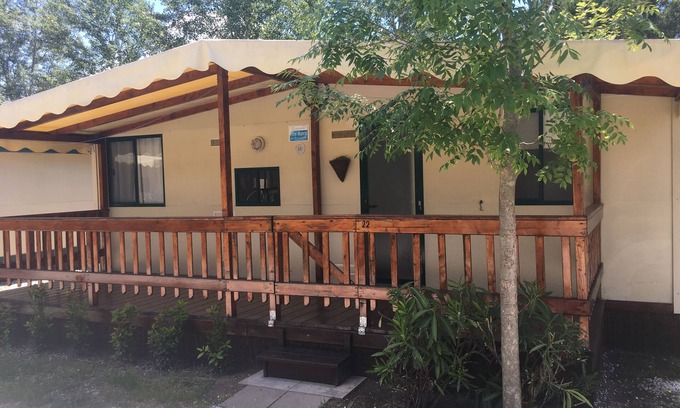 Viareggio Ski Chalet | Italy mobile home on Tuscan coast at famlie Camping near Sea, Pisa