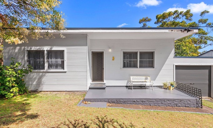 Shoal Bay Cottage | Jen's Place. a charming vintage cottage that embodies the essence of classic coastal living.