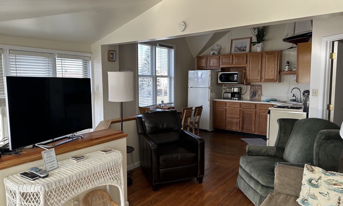 Ludington Apartment | Jimmy's Beach House "C" - Just one block from Ludington's city beach.