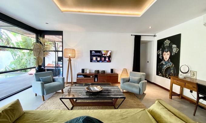 Sanur Villa | Karmagali Design private pool villa 2BR, beachside, hotel services