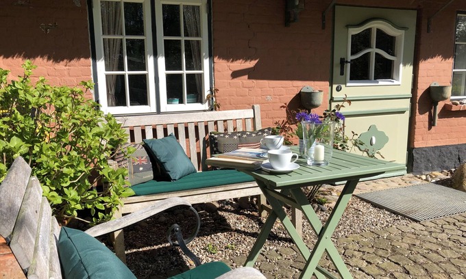 Dollrottfeld House | Kate am Barkenhof - terrace, field view, garden, open fireplace, shower