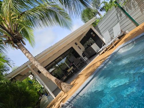 Saint-Francois Villa | Kaza Lenah villa 2 chambres dont une en mezzanine, piscine et cuve tampon, Saint-François