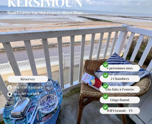 Saint-Regnobert-de-la-Cote-de-Nacre Apartment | Kersimoun - F3 Spacieux - 1er Et face Mer & Plage