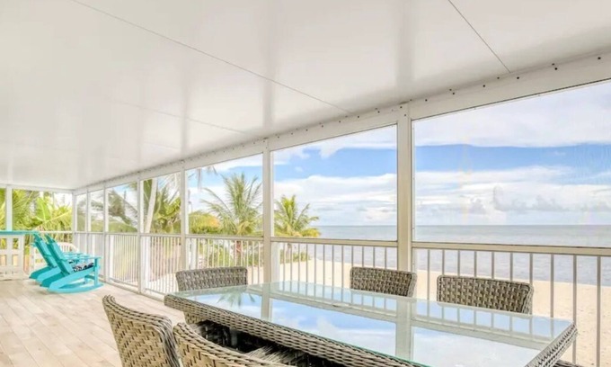 Coupon Bight Aquatic Preserve House | Keys To The Kingdom! Private Oceanfront Retreat with Beach and Pool