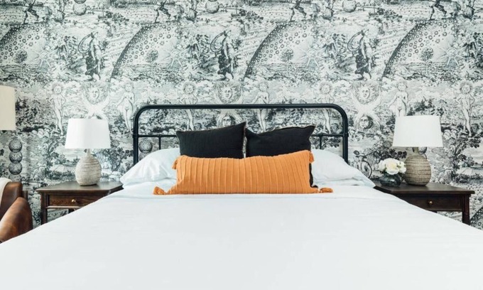 Five Points South Hotel | King Room at The Painted Lady! Pet-Friendly, Free Parking! Near Regions Field!