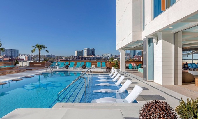 Sobro Hotel | King Room in Nashville short walk to Music City w/Pool