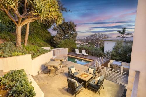 Hollywood Hills West House | Kings Road West Hollywood Luxury Pool Views Firepit Modern Design