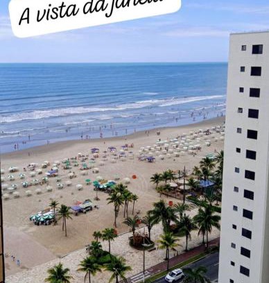 Tupi Apartment | kit na tupi, frente mar, vaga garagem rotativa
