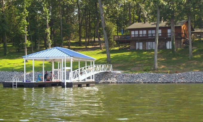 Almo House | KY Lake Arts & Crafts Cedar Shake Home/On-site Boat Rentals with Private Dock