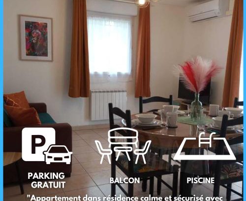 Beziers Apartment | L'Étoile Biterroise - Appartement de Vacances avec Piscine et Parking gratuit à Béziers