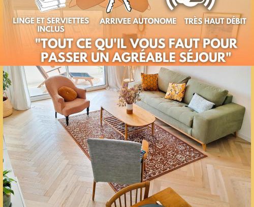 La Touche Apartment | L'agave - Rennes Quartier Anatole France