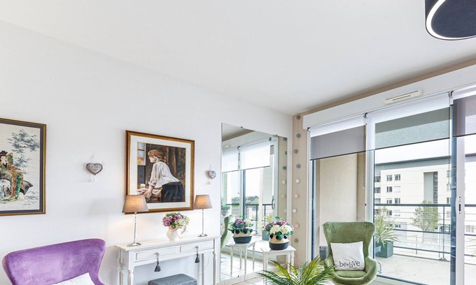 Saint-Jacques - Nazareth Apartment | L'Aragon - Wifi - Balcon vue La Maine