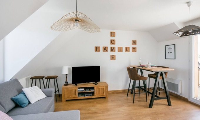 La Marne Apartment | L'Escapade Malouine - Appartement 2* lumineux avec balcon