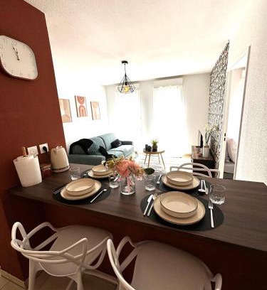 Grand Clement Apartment | l'Havana : Proche Gare Partdieu/aéroport/groupama stadium