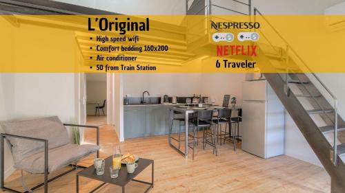Villefranche-sur-Saone Apartment | L Original - TravelHome - Free wifi - 6 travelers