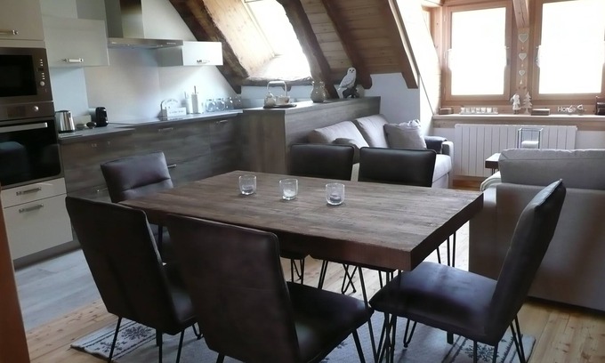Monetier-les-Bains Ski Chalet | La Grange St. Antoine - Apart-chalet n ° 2, 4 stars, private fenced garden
