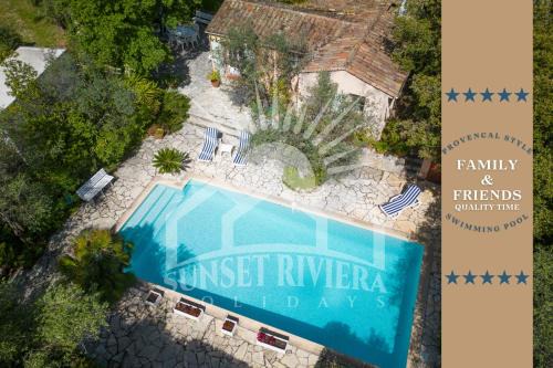Le Tignet Villa | LA LEZARDIERE Villa for 8 By Sunset