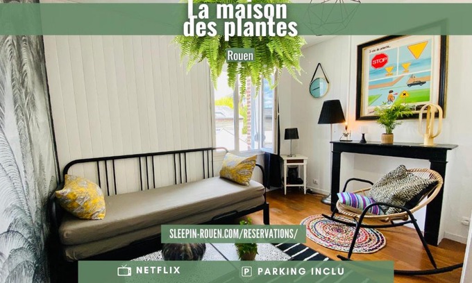 Quartier Saint-Clement - Jardin des Plantes House | La Maison des Plantes, charmante, atypique et cosy pour 4 personnes avec parking et jardin
