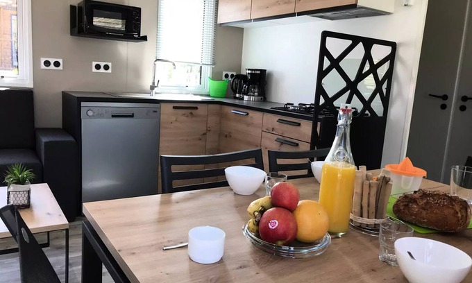 Daglan House | La Peyrugue Campsite * - Mobile Home Nirvana Air-conditioned 4 rooms 6 people