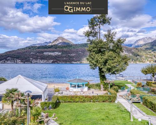Duingt Apartment | La plage privee du lac