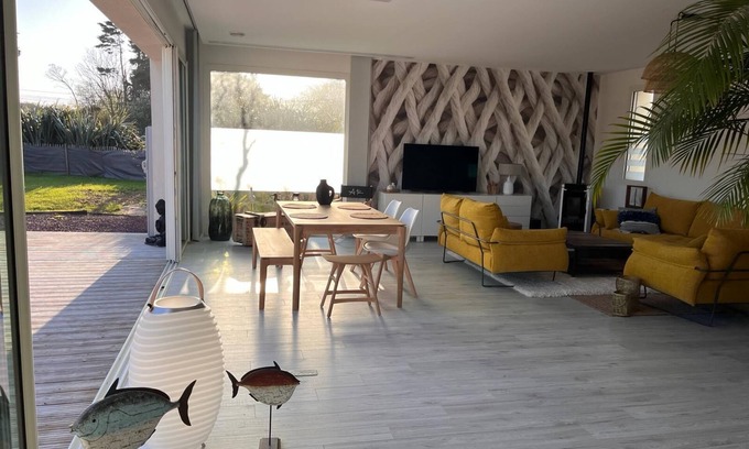 Ploudalmezeau House | La Villa des Dunes, 100 m from the sea, Spa, Sauna