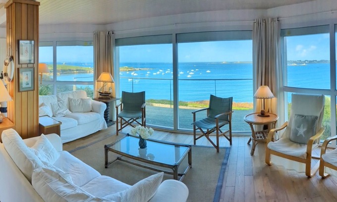 Landunvez Villa | La Villa Grand Soleil - Villa with panoramic sea view and sandy beach 3 minutes away