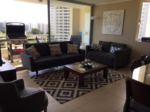 Algarrobo Apartment | Laguna Bahía Algarrobo edificio Océano 406