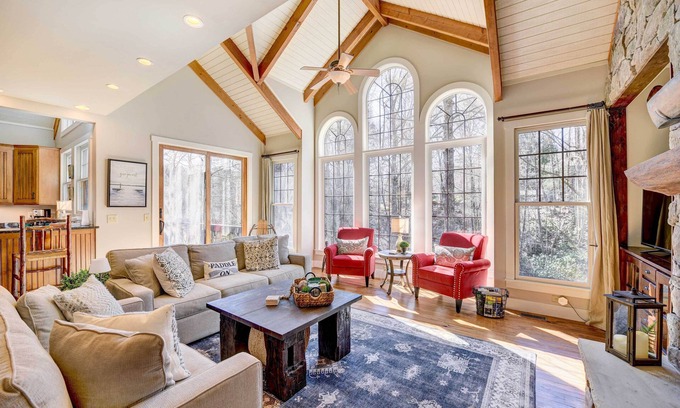 Lake Toxaway House | Lake Access + On-Site Creek: Lake Toxaway Home!