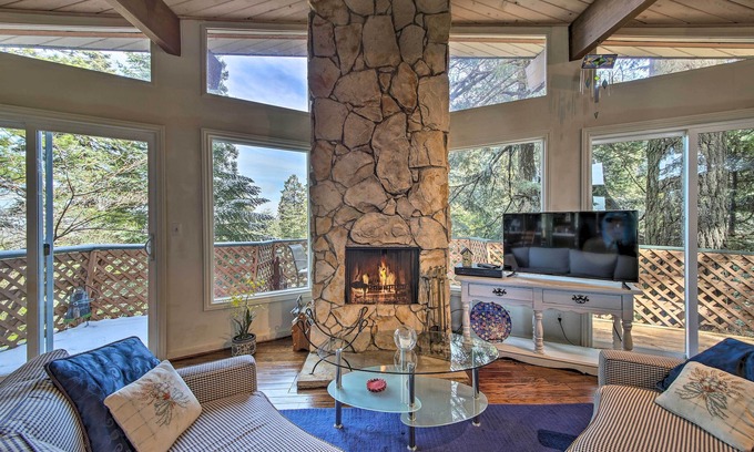 Arrowhead Villas Cabin | Lake Arrowhead Cabin w/Deck & Scenic Forest Views