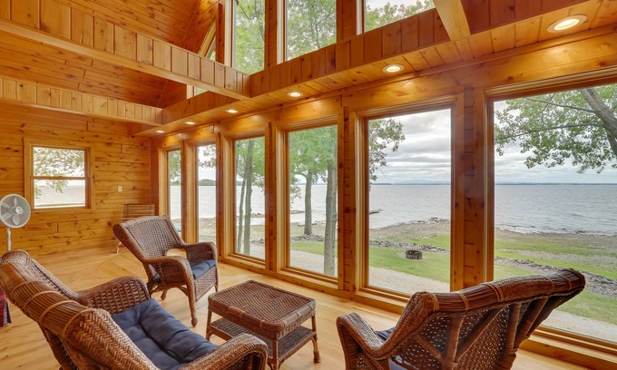 St. Albans Cabin | Lake Champlain Vacation Rental with Boat Dock!