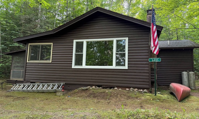 Land O Lakes Cabin | Lake Front 3-bedroom, 2 bath cabin, private pier, perfect fishing and lake life!