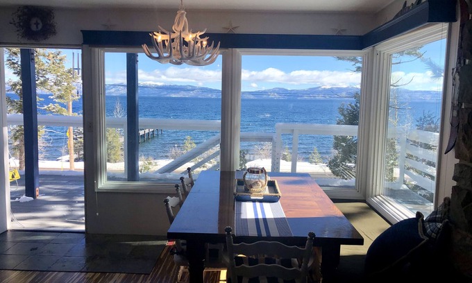 Tahoe City Ski Chalet | Lake front chalet-incredible view, sleeps 12!