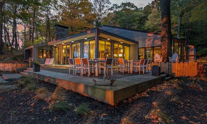 Holland House | Lake Michigan Home on 60 Acres of Peaceful Woodland Dune